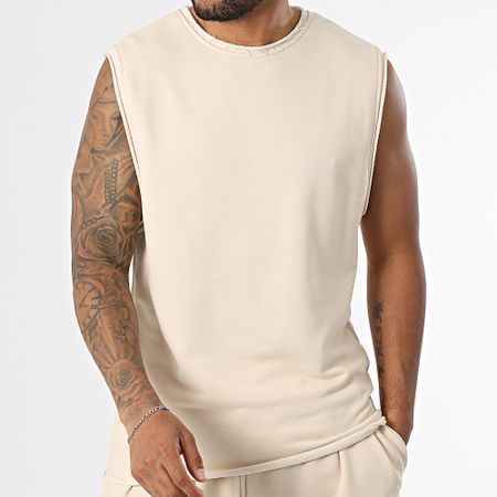 Uniplay - Conjunto de camiseta de tirantes y pantalón corto 020 Beige
