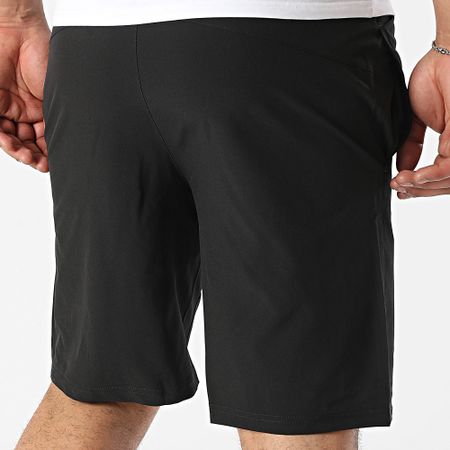 Luxury Lovers - Tech Roses Jogging Shorts Negro Blanco