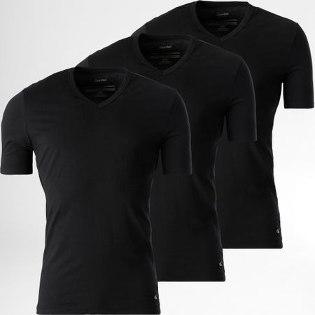Calvin Klein - Lot De 3 Tee Shirts Col V 4186 Noir