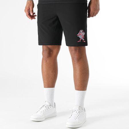 Looney Tunes - Conjunto de jersey y pantalón corto Taz Minimal Negro