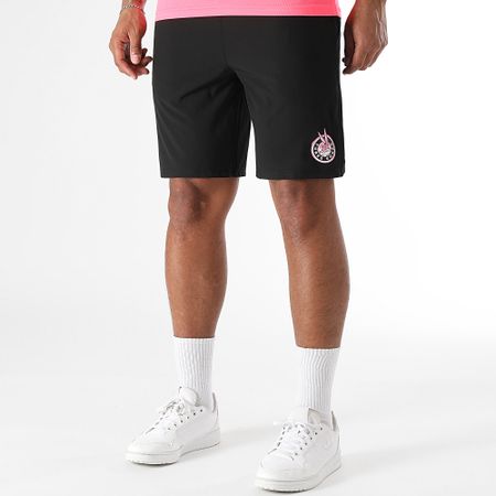 Looney Tunes - Conjunto de jersey y pantalón corto Bugs Bunny Tech Badge Negro Rosa Fluo