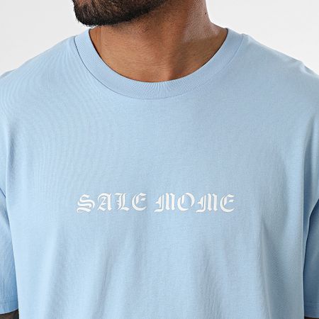 Sale Môme Paris - Oversize Tee Shirt Large Postiché Azul claro