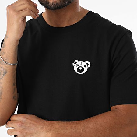 Sale Môme Paris - Tee Shirt Oversize Large Spray Teddy Negro Naranja