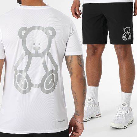 Teddy Yacht Club - Conjunto de maillot y pantalón corto Basic Outline Reflective White